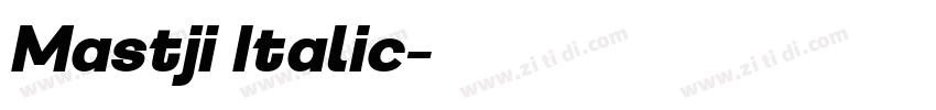 Mastji Italic字体转换
